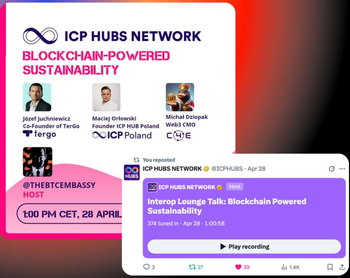 ICP Hub X Spaces content